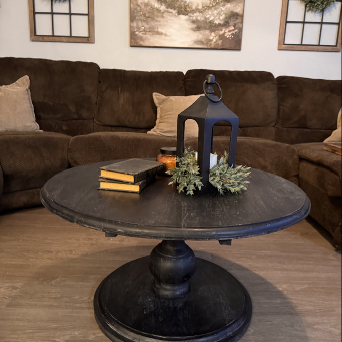 Rosalind Wheeler Bonsal Pedestal Coffee Table & Reviews | Wayfair